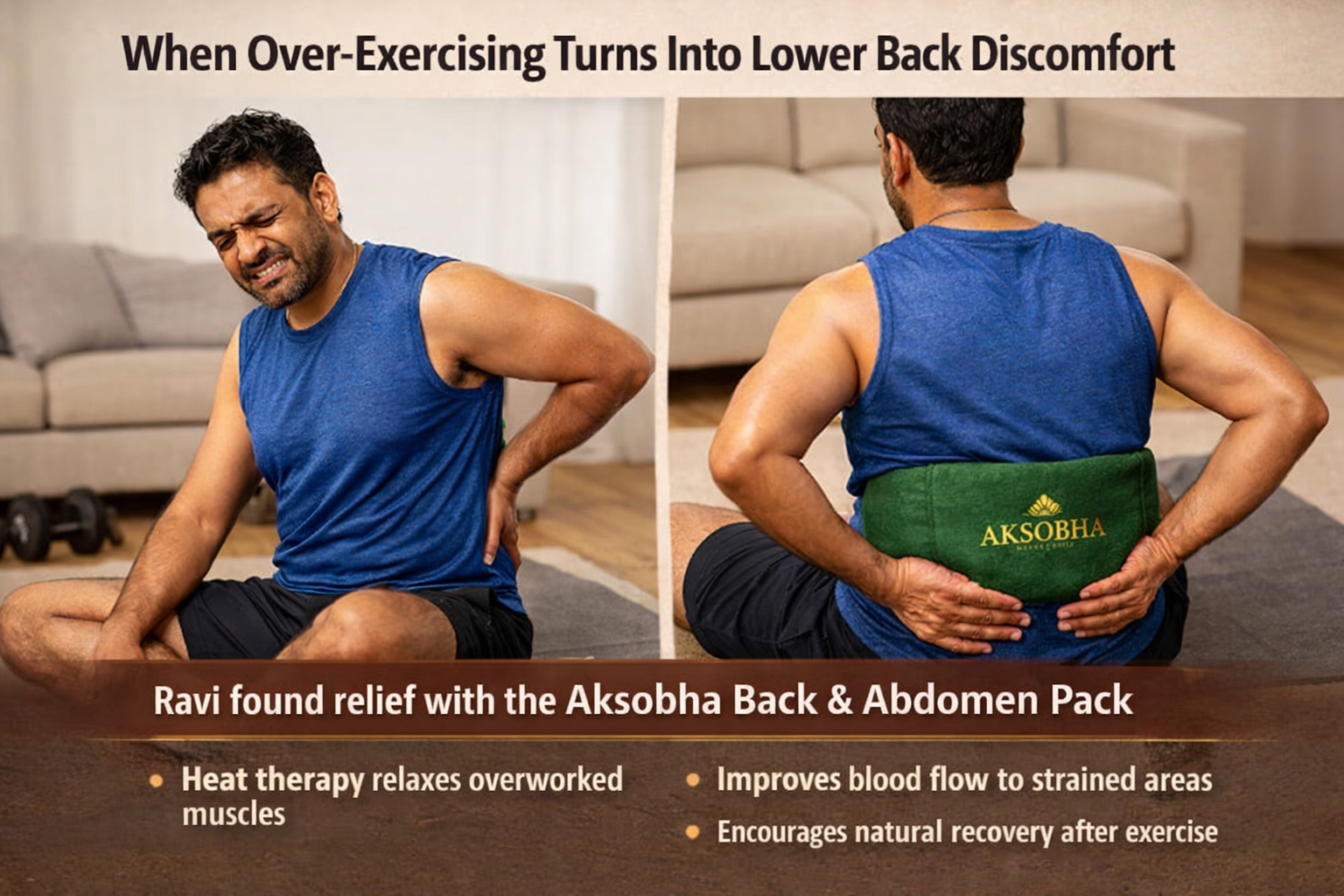 Real-Life Wellness Stories with Aksobha Back & Abdomen Pack