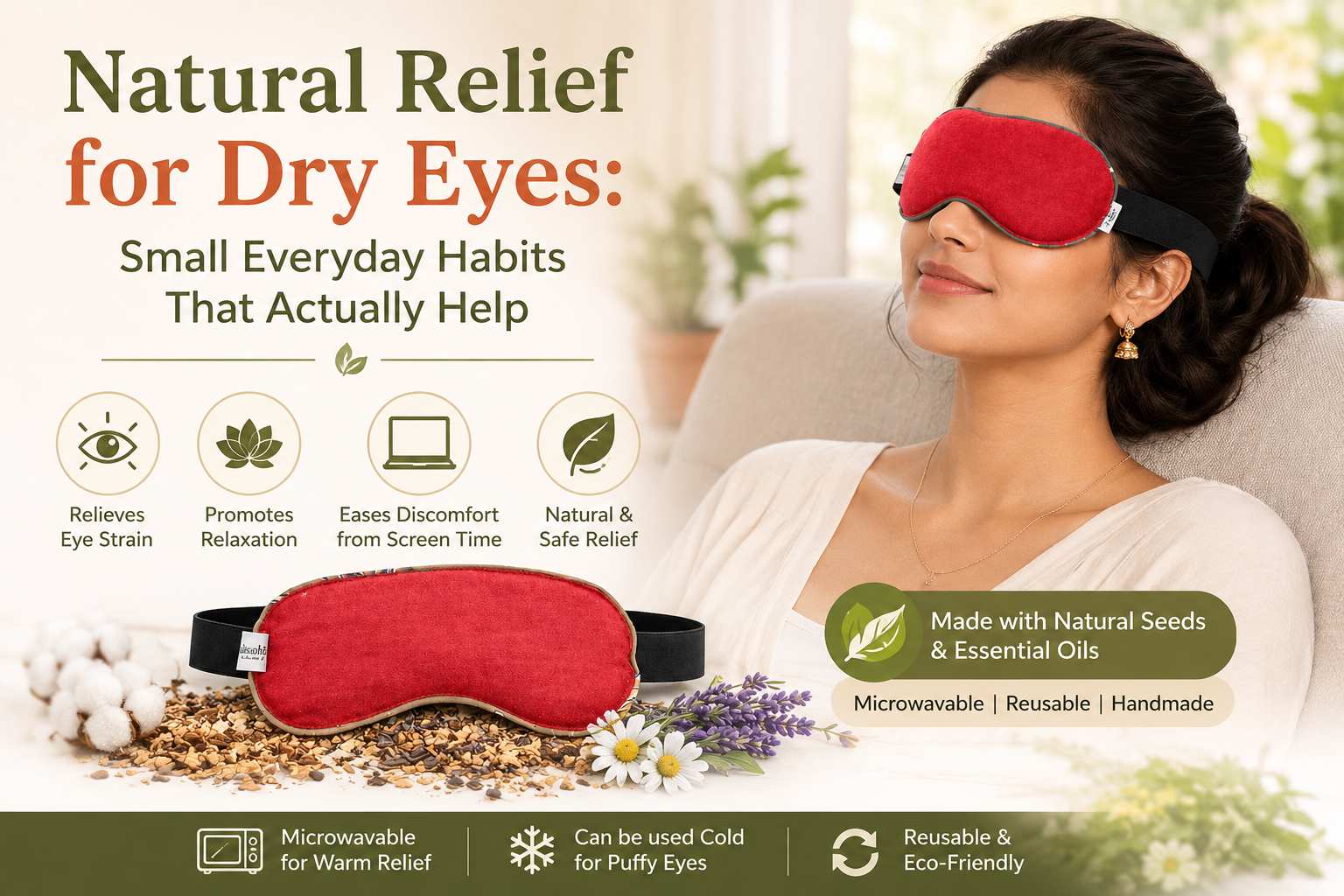 Natural Relief for Dry Eyes: Small Everyday Habits That Actually Help