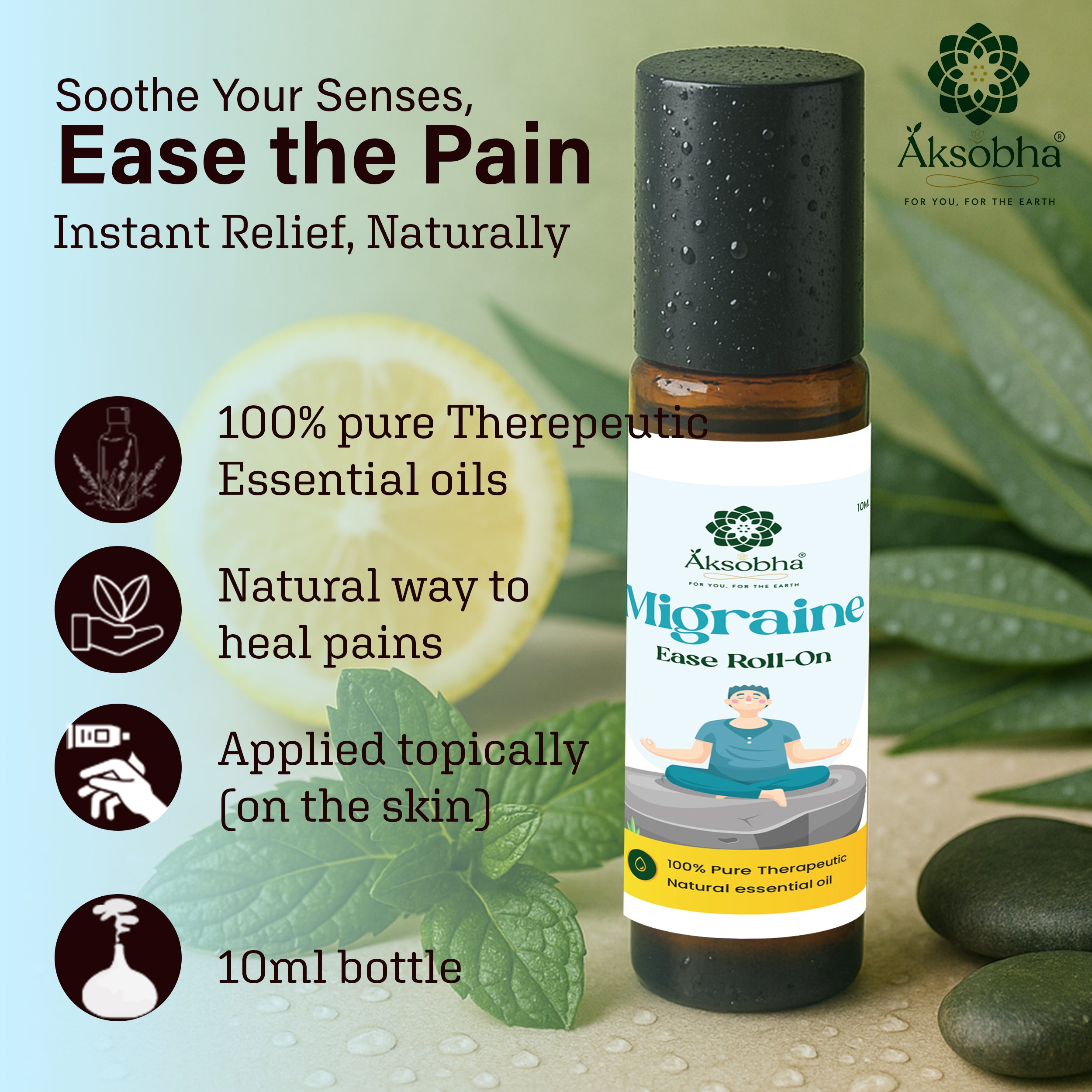 Migraine ease Roll-On