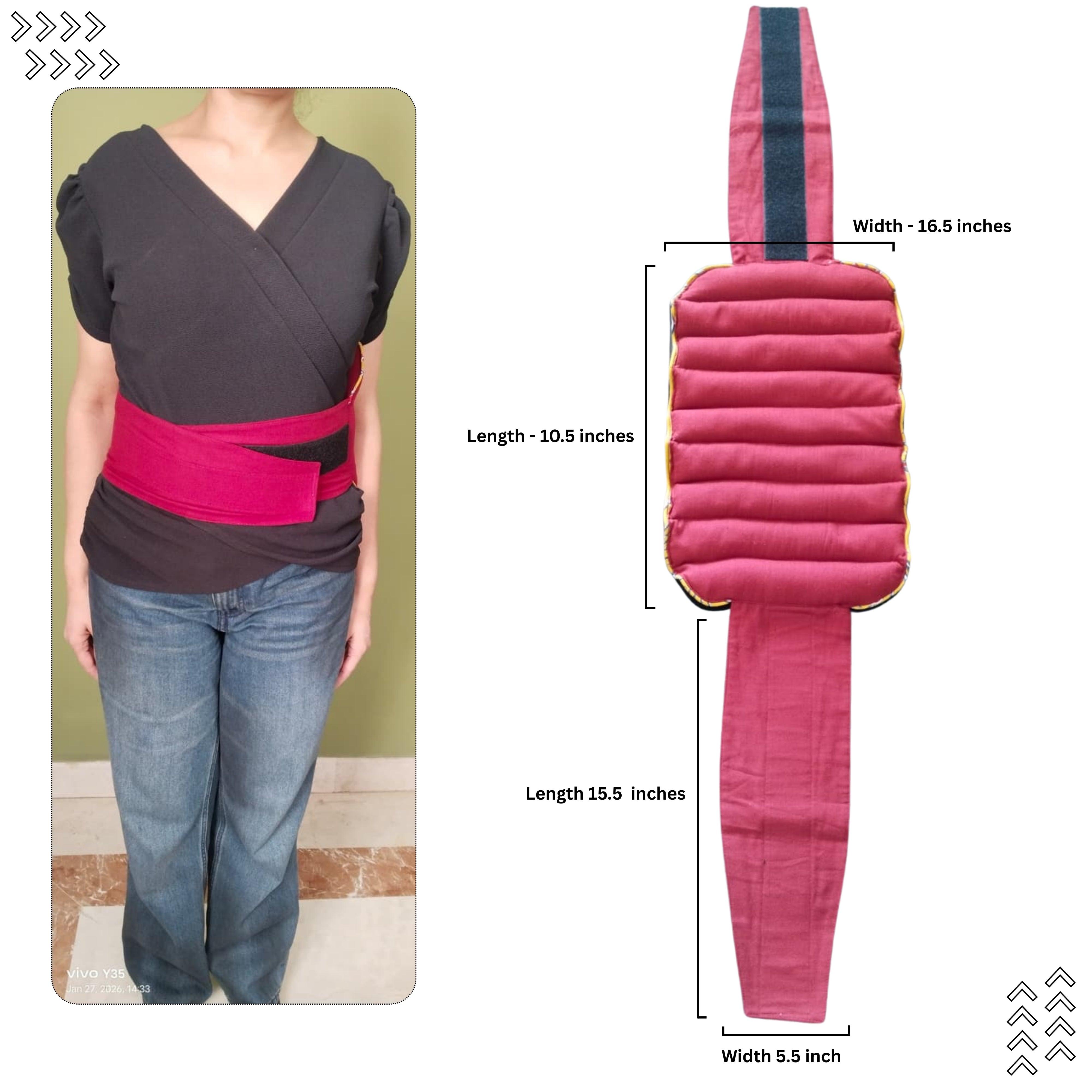 Herbal Microwavable Heating Pad for Back Pain Relief – Natural Hot and Cold Therapy