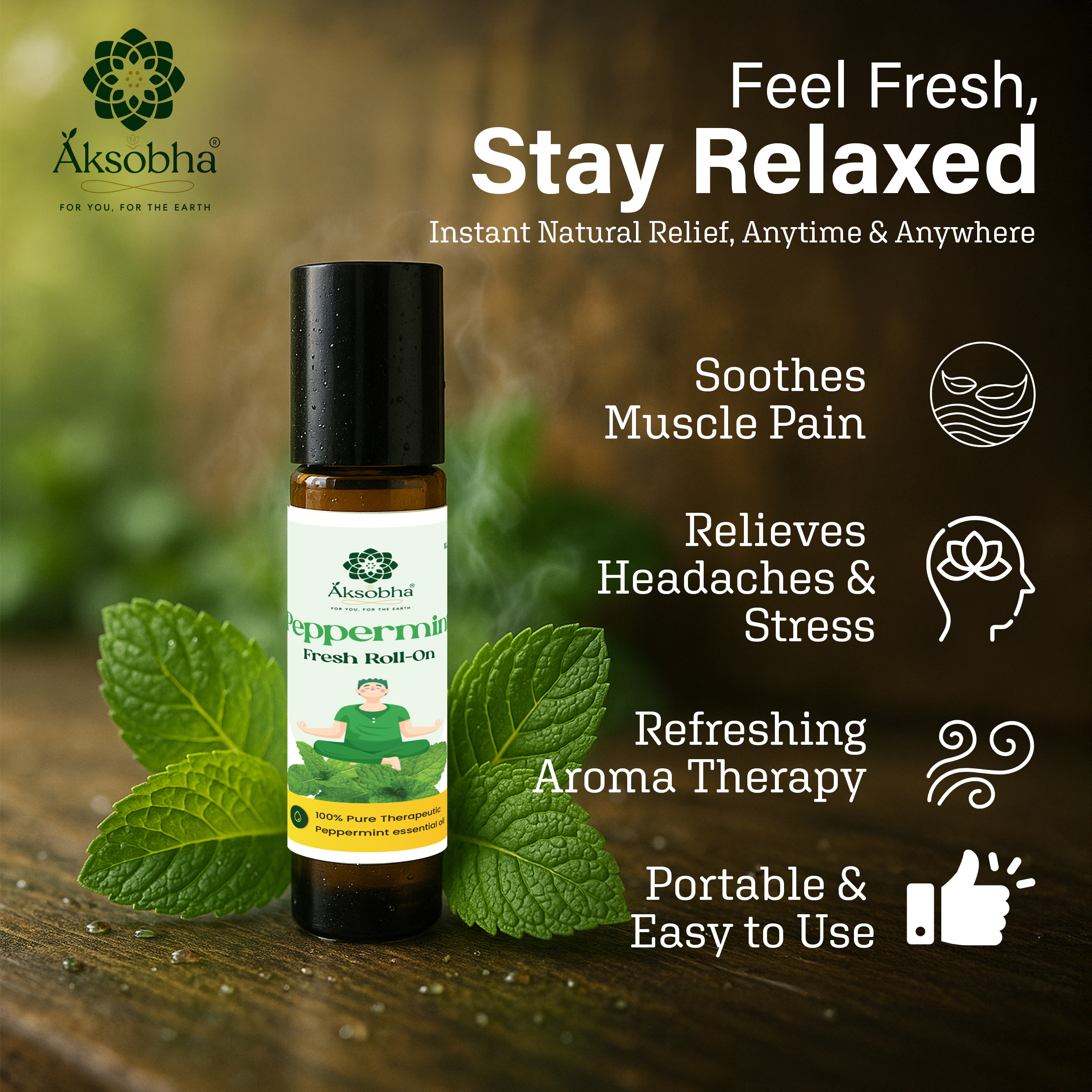 Peppermint Fresh Roll- on
