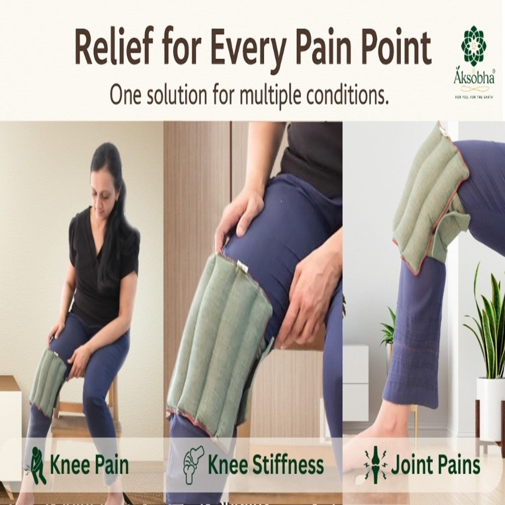 Herbal Microwavable Heating Pad for Knee Pain Relief | Hot & Cold Therapy for Soothing Comfort