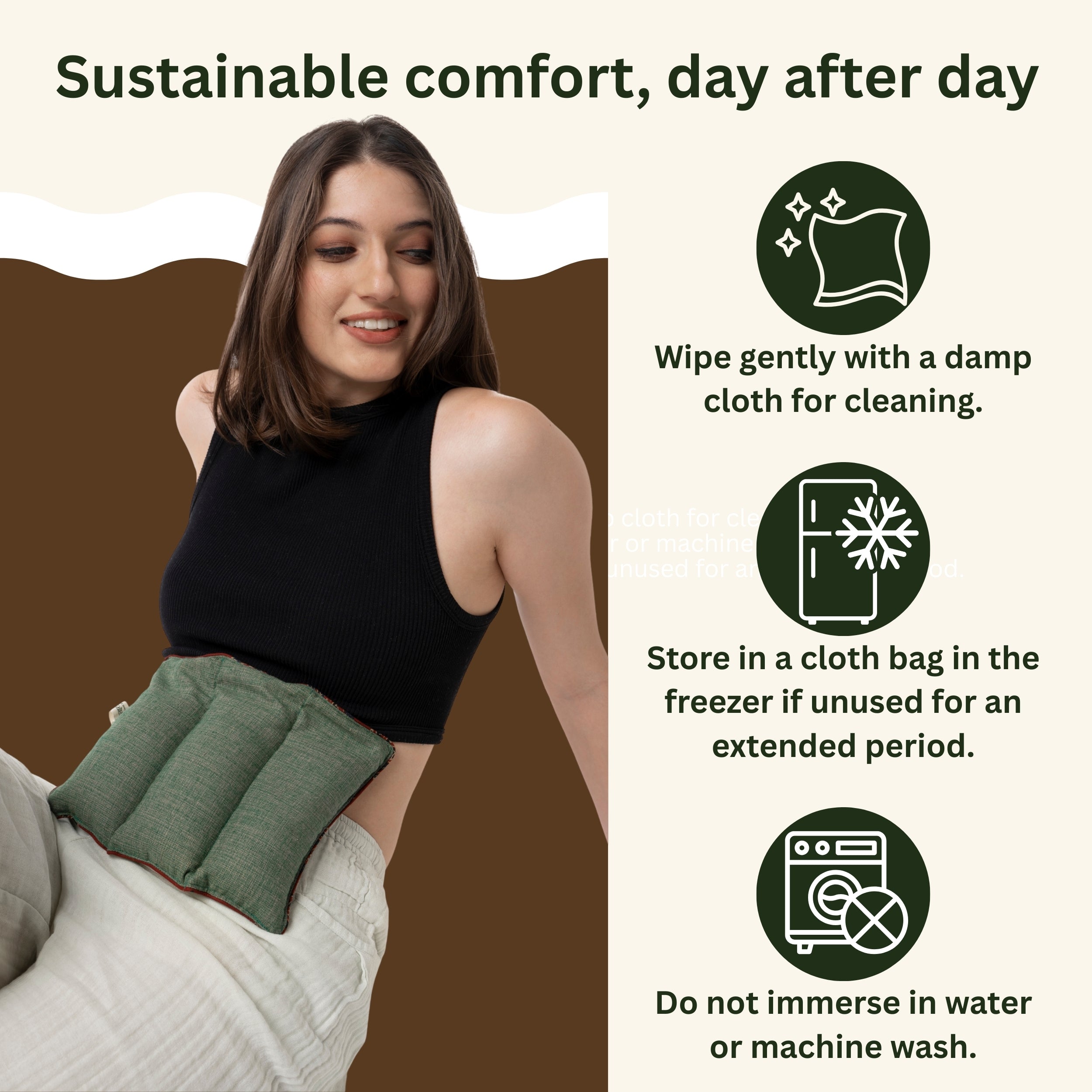 Herbal Microwavable Heating Pad for Multipurpose Pain Relief | Hot & Cold Therapy for Natural Healing
