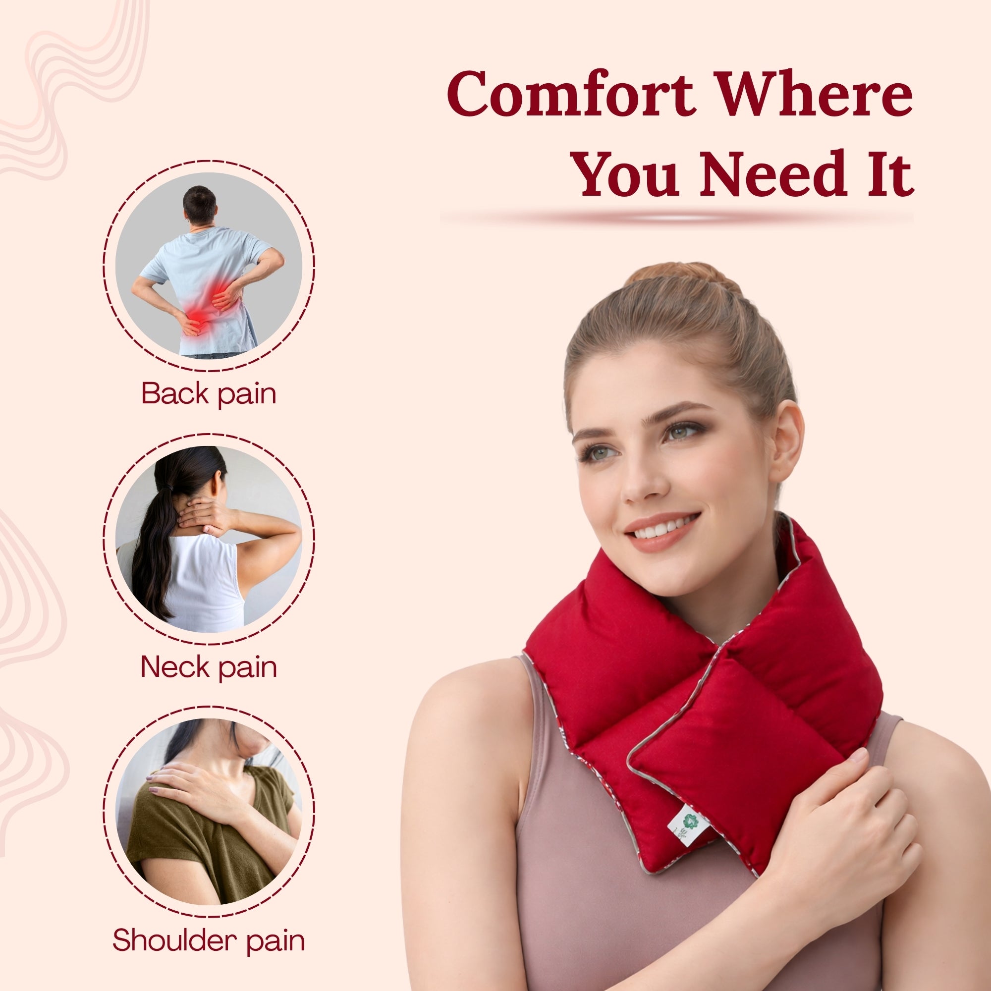 Neck Pain Relief Herbal Microwavable Heating Pad