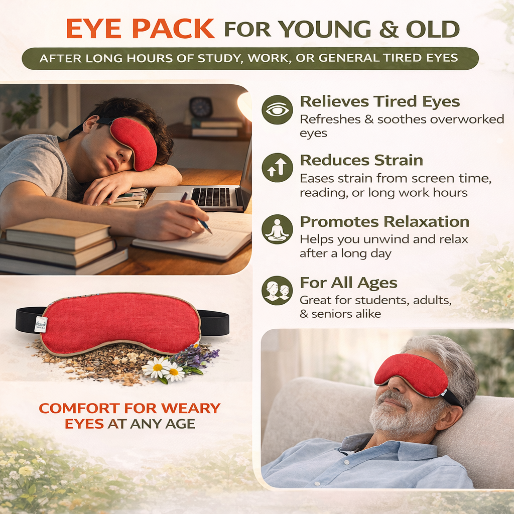 Eye Stress and Pain Relief Herbal Microwavable Heating Pad