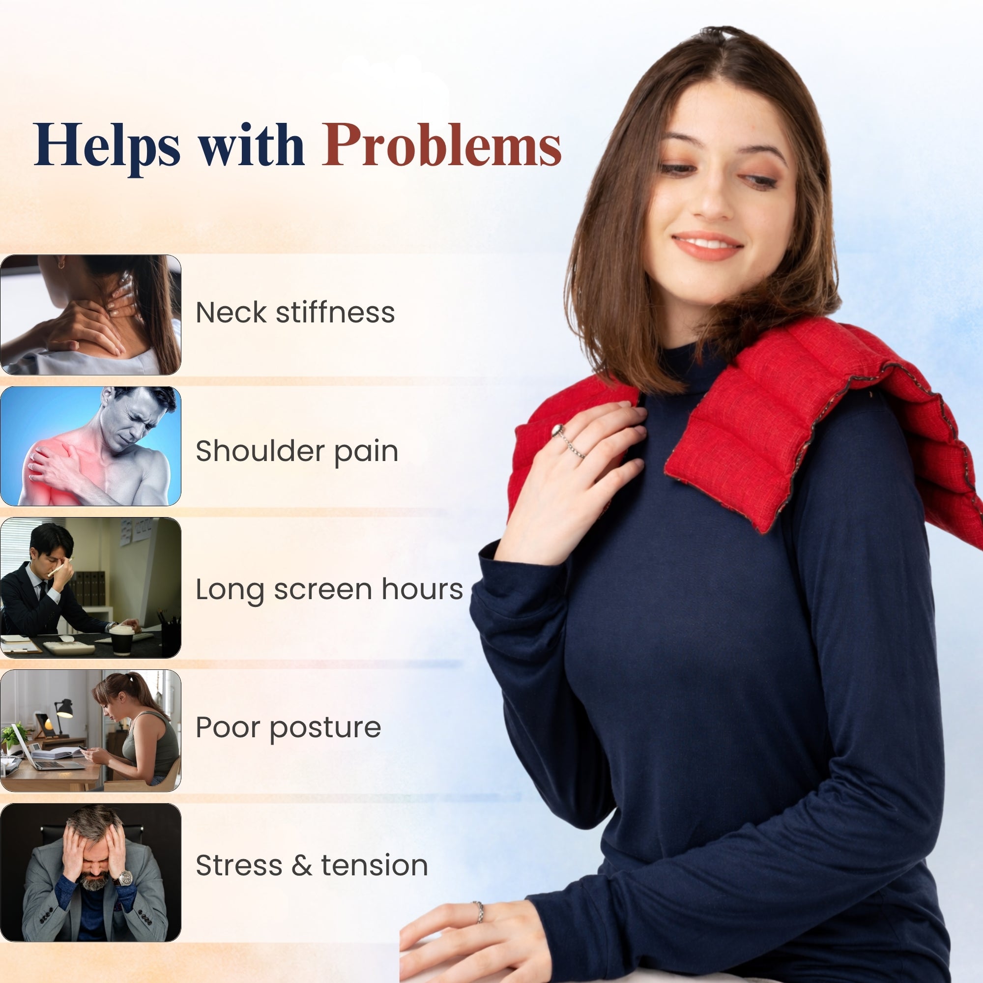 Shoulder/Neck Pain Relief Herbal Microwavable Heating Pad