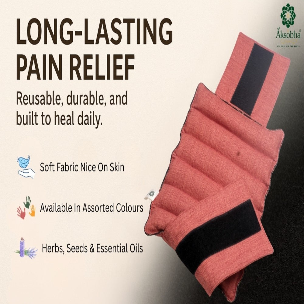 Herbal Microwavable Heating Pad for Knee Pain Relief | Hot & Cold Therapy for Soothing Comfort