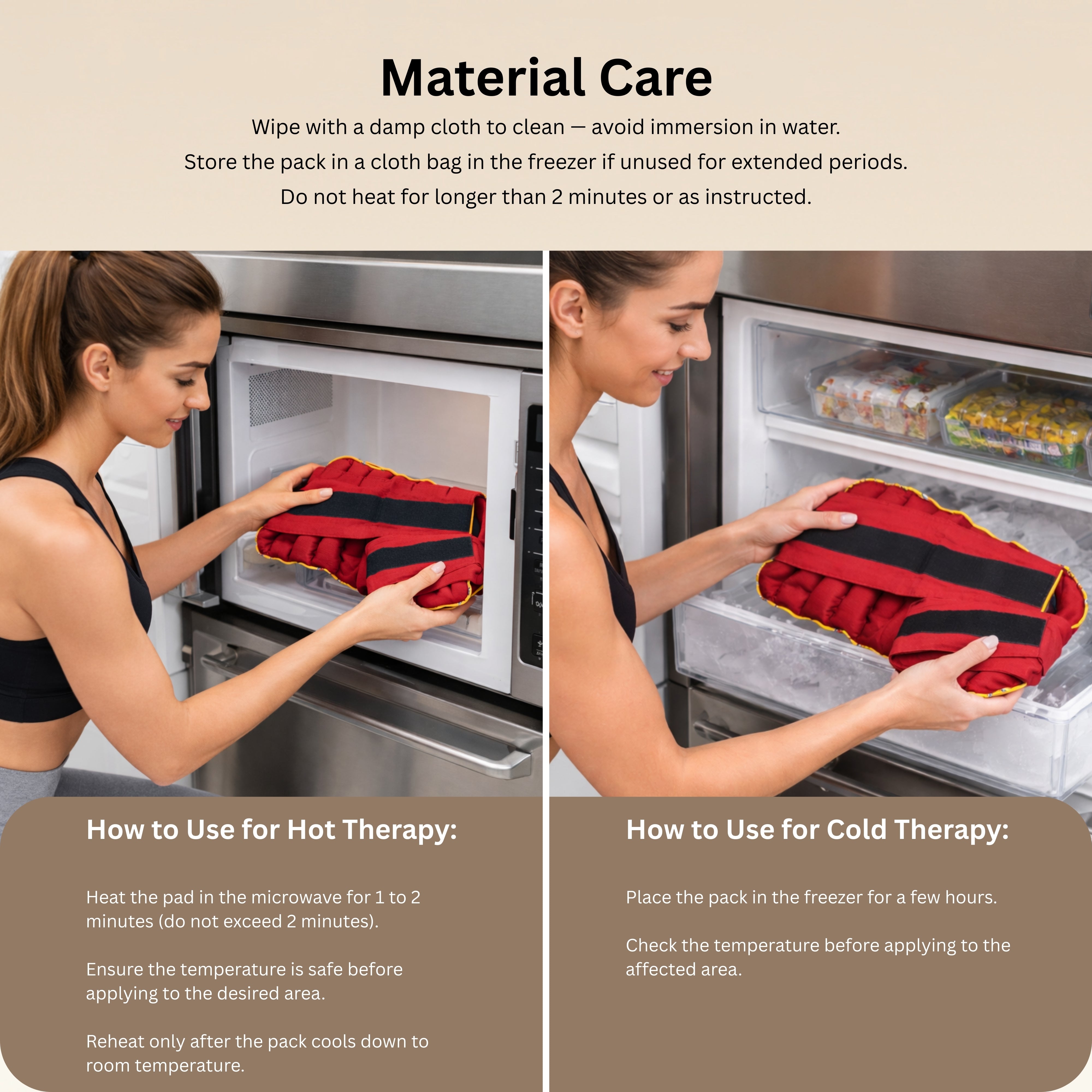 Herbal Microwavable Heating Pad for Back Pain Relief – Natural Hot and Cold Therapy