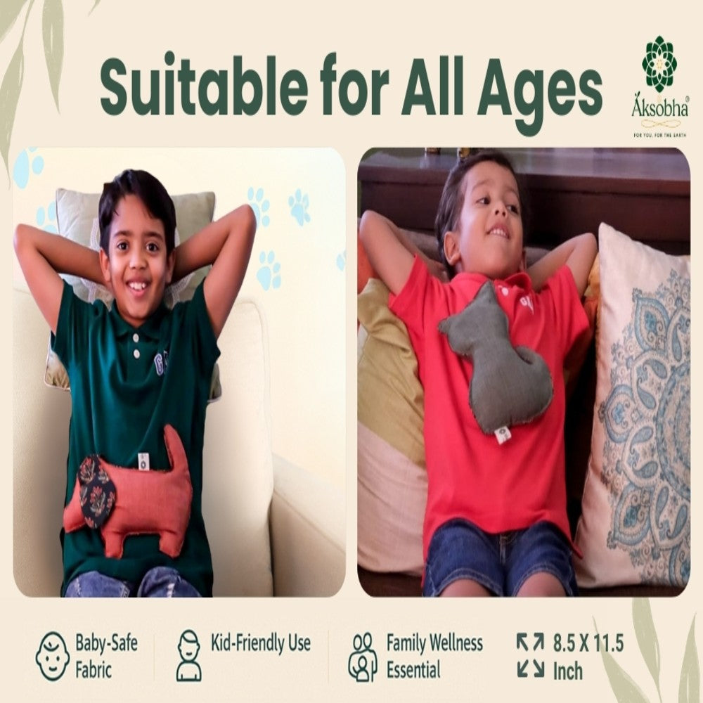 Cuddly Elephant Kids' Herbal Hot & Cold Therapy Pack – Natural Pain Relief for Children