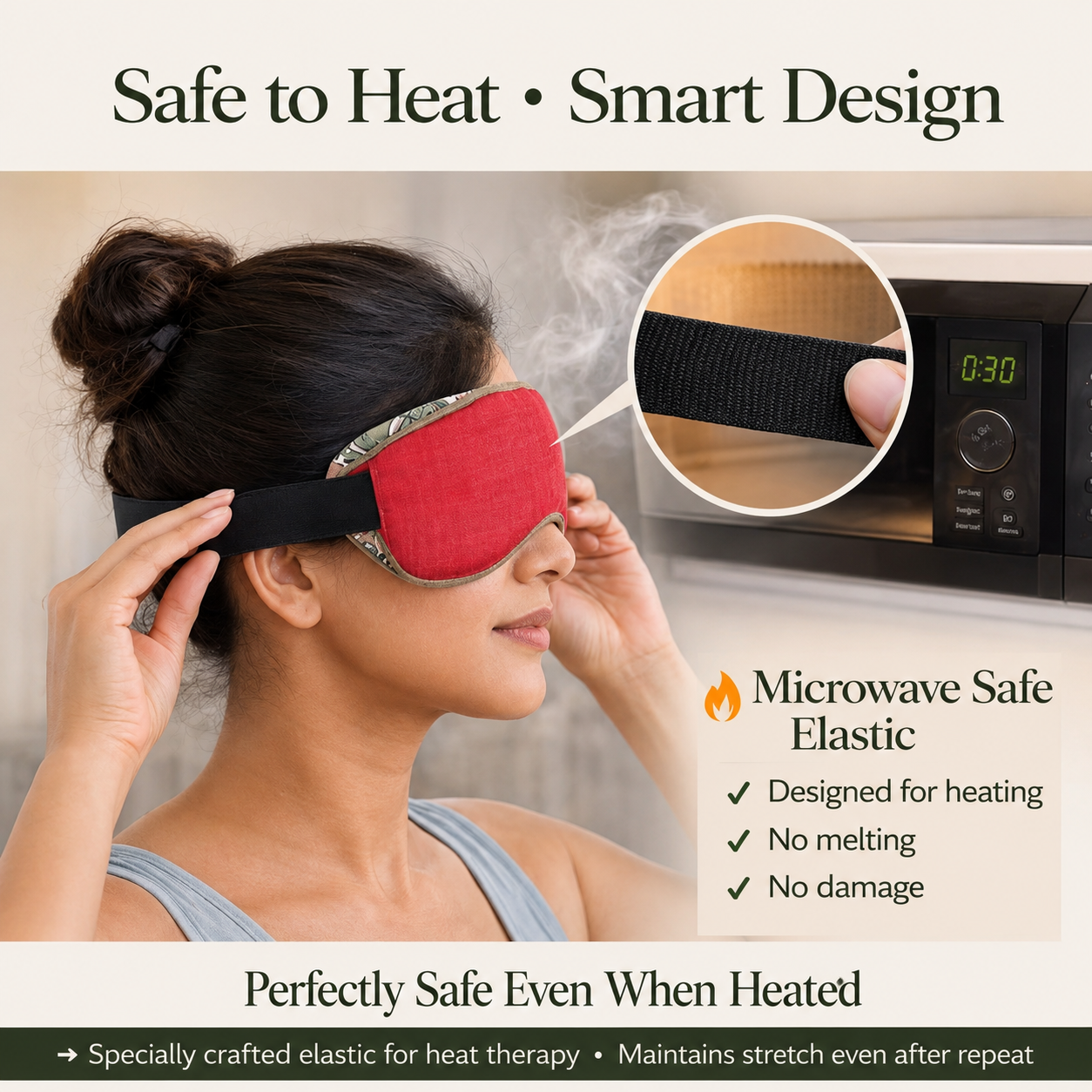 Eye Stress and Pain Relief Herbal Microwavable Heating Pad