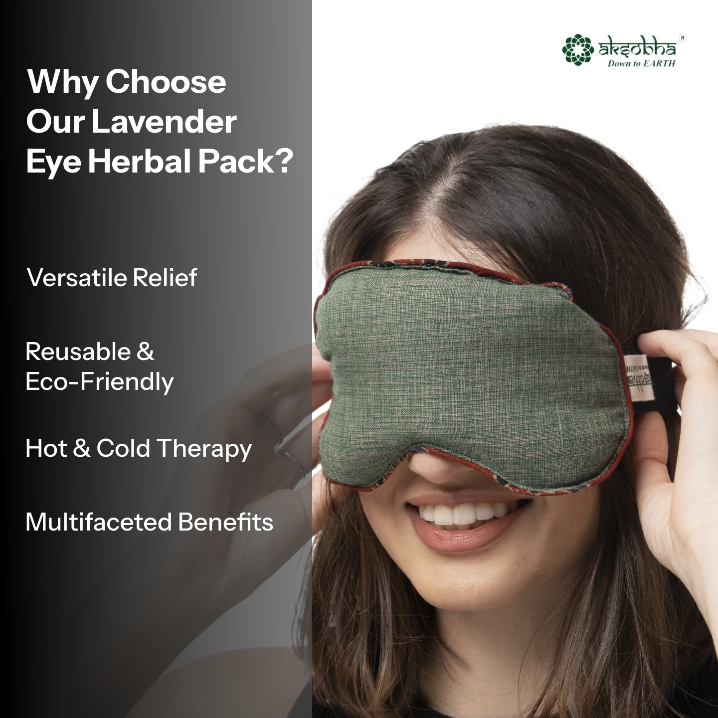 Stress Relief Eye Therapy Pack Set – Herbal Hot & Cold Therapy for Relaxation