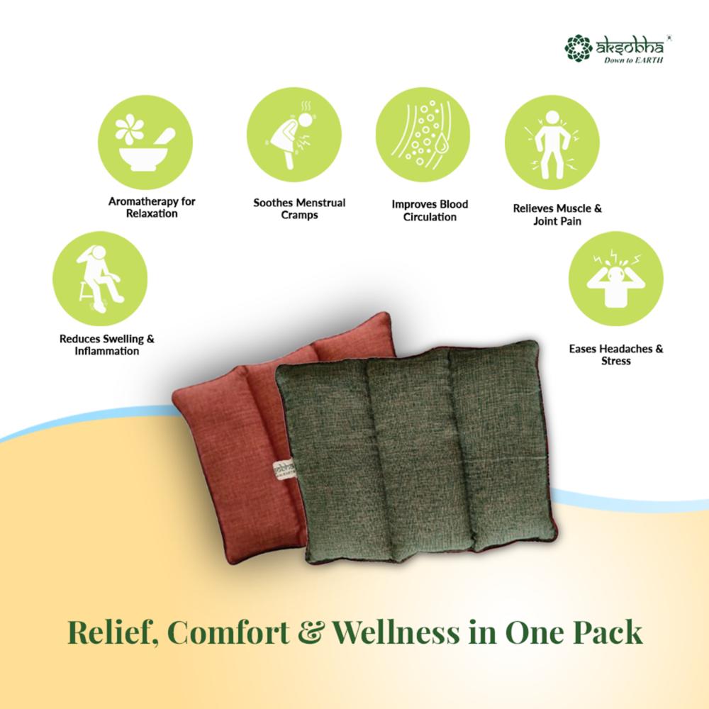 Herbal Microwavable Heating Pad For Multipurpose Pain Relief