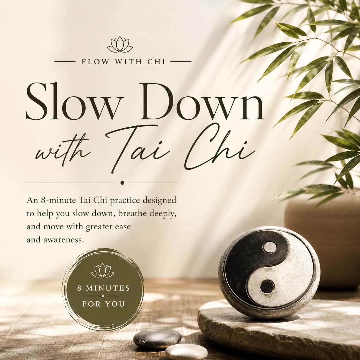 Slow down with Tai Chi