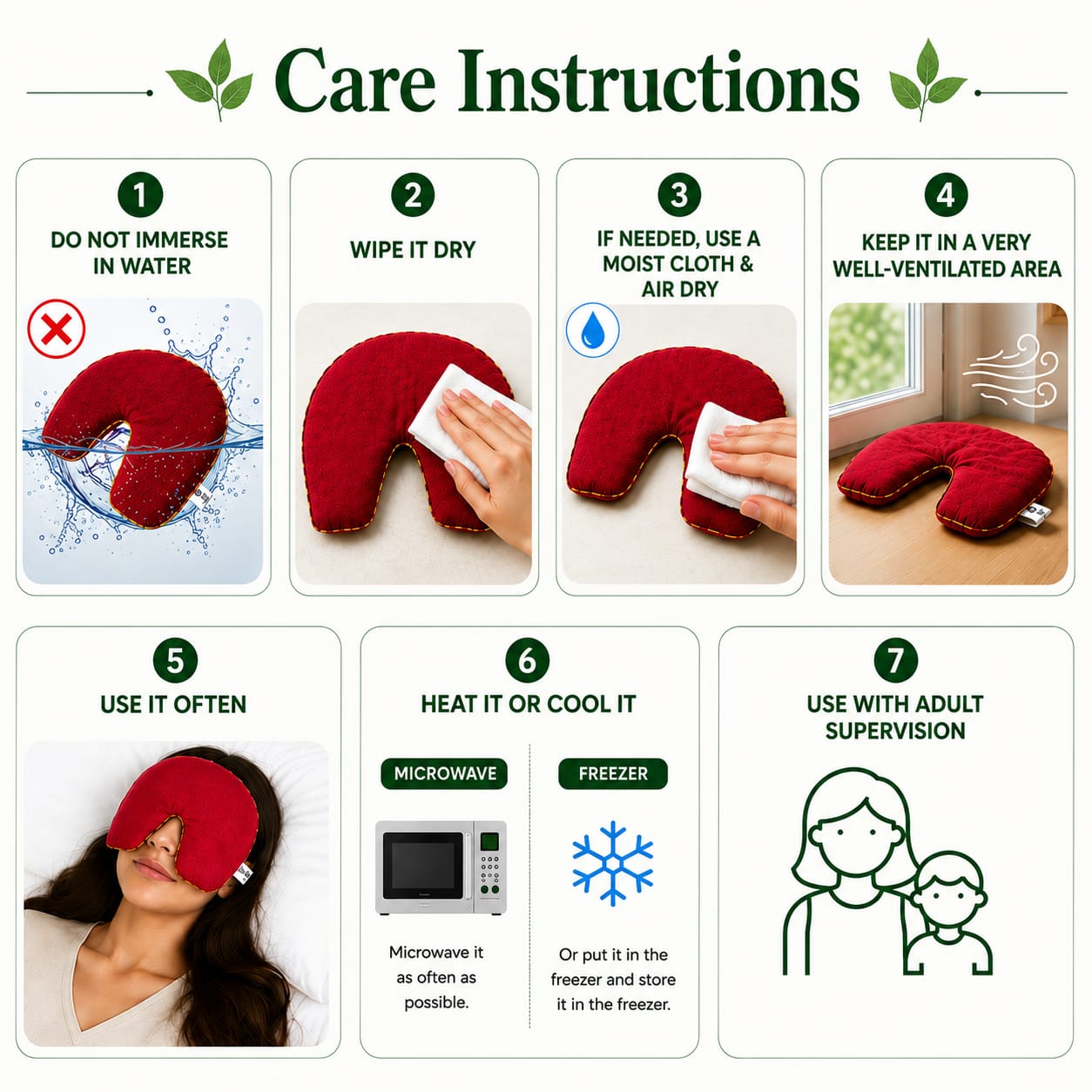 Migraine & Sinus Relief Pack | Herbal Hot & Cold Therapy for Headache, Migraine & Sinus Pressure | Natural Aromatherapy Face & Head Pack | Reusable Heating & Cooling Pack for Stress & Tension Relief
