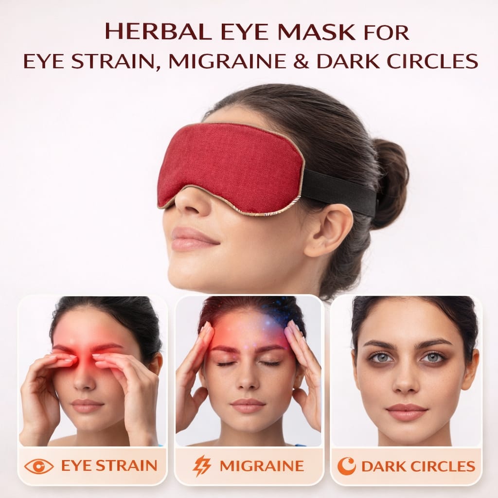 Eye Stress and Pain Relief Herbal Microwavable Heating Pad