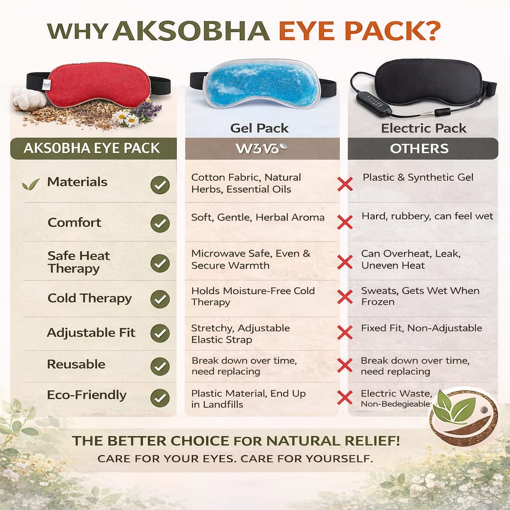 Eye Stress and Pain Relief Herbal Microwavable Heating Pad
