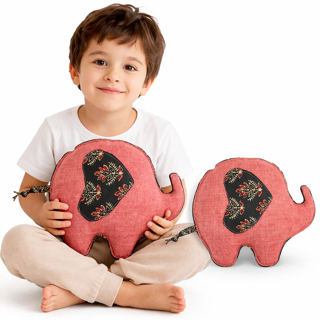 Cuddly Elephant Kids' Herbal Hot & Cold Therapy Pack – Natural Pain Relief for Children