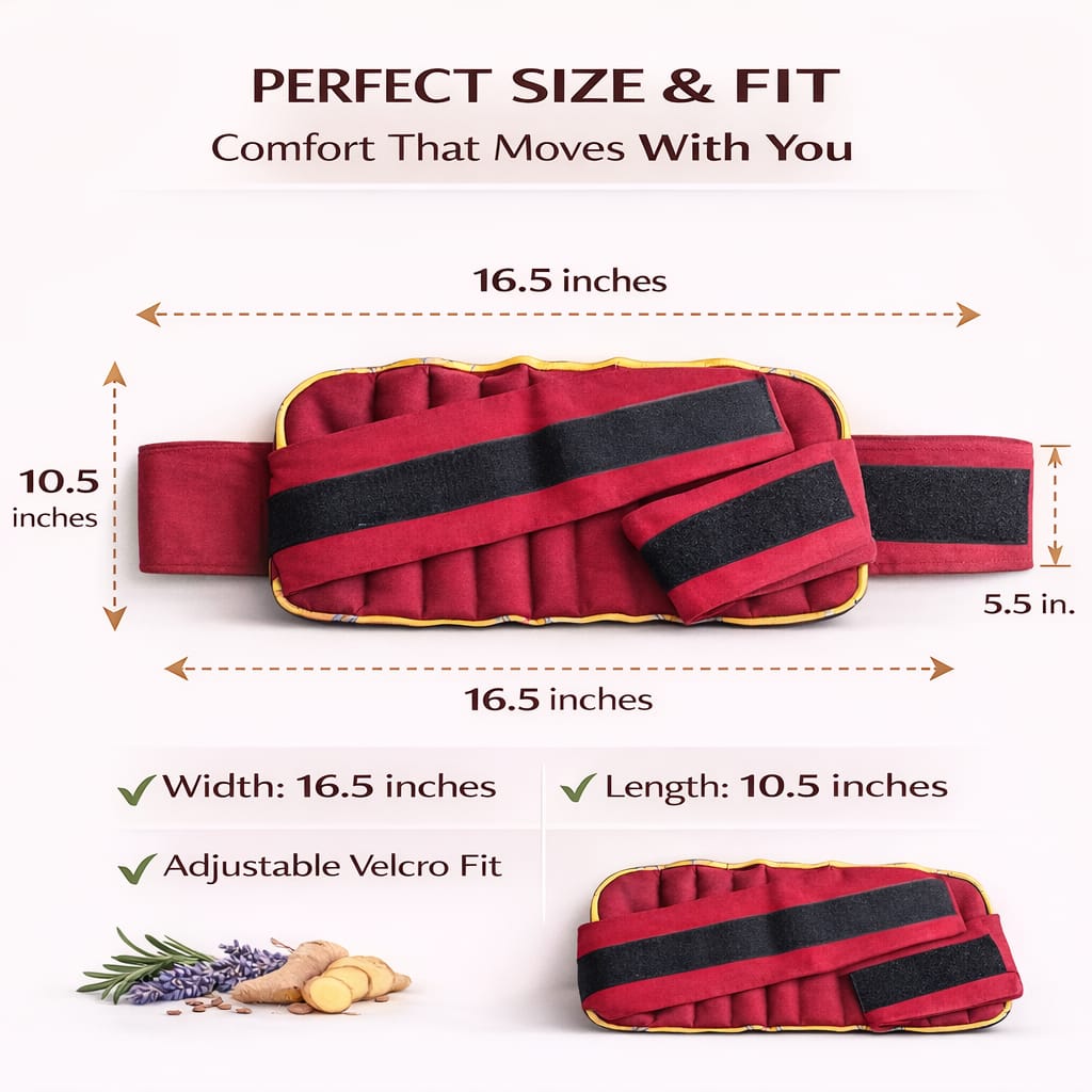 Herbal Microwavable Heating Pad for Back Pain Relief – Natural Hot and Cold Therapy