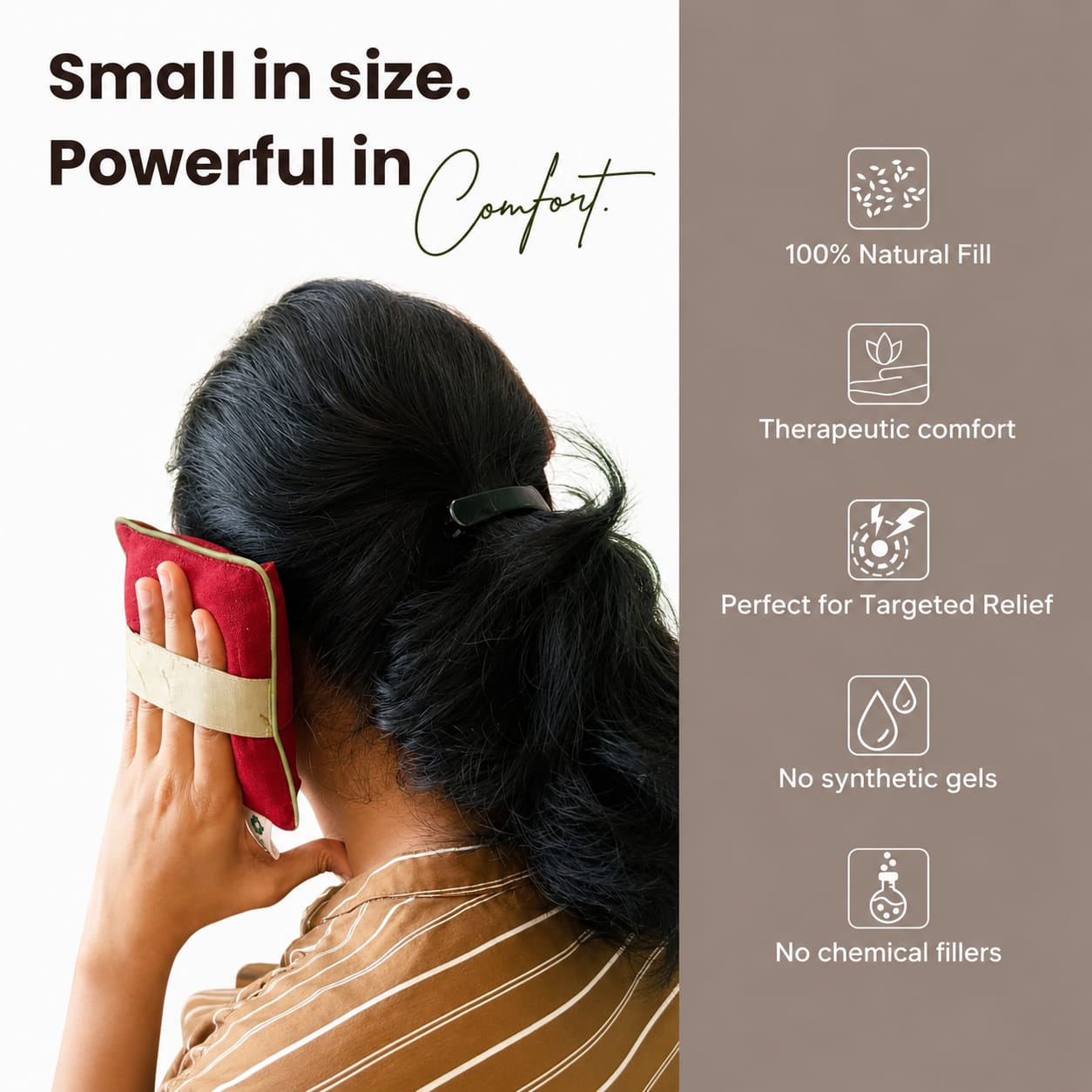 Tooth & Rheumatic Pain Relief Herbal Microwavable Heating Pad – Natural Comfort for Quick Relief!