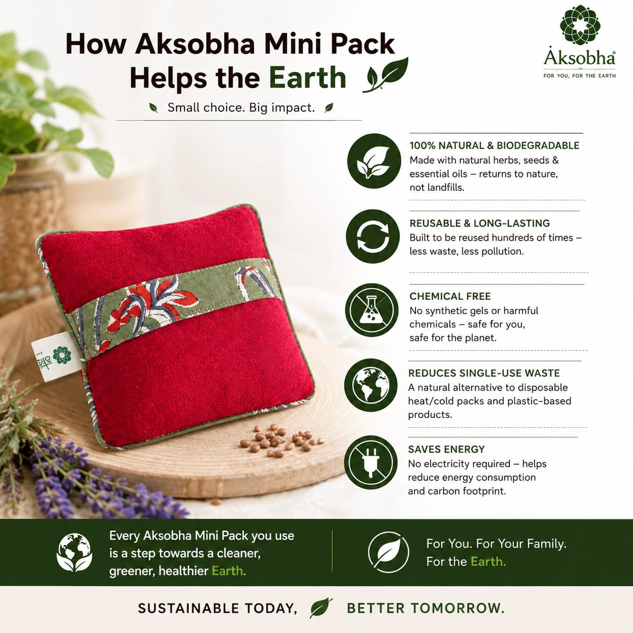 Tooth & Rheumatic Pain Relief Herbal Microwavable Heating Pad – Natural Comfort for Quick Relief!