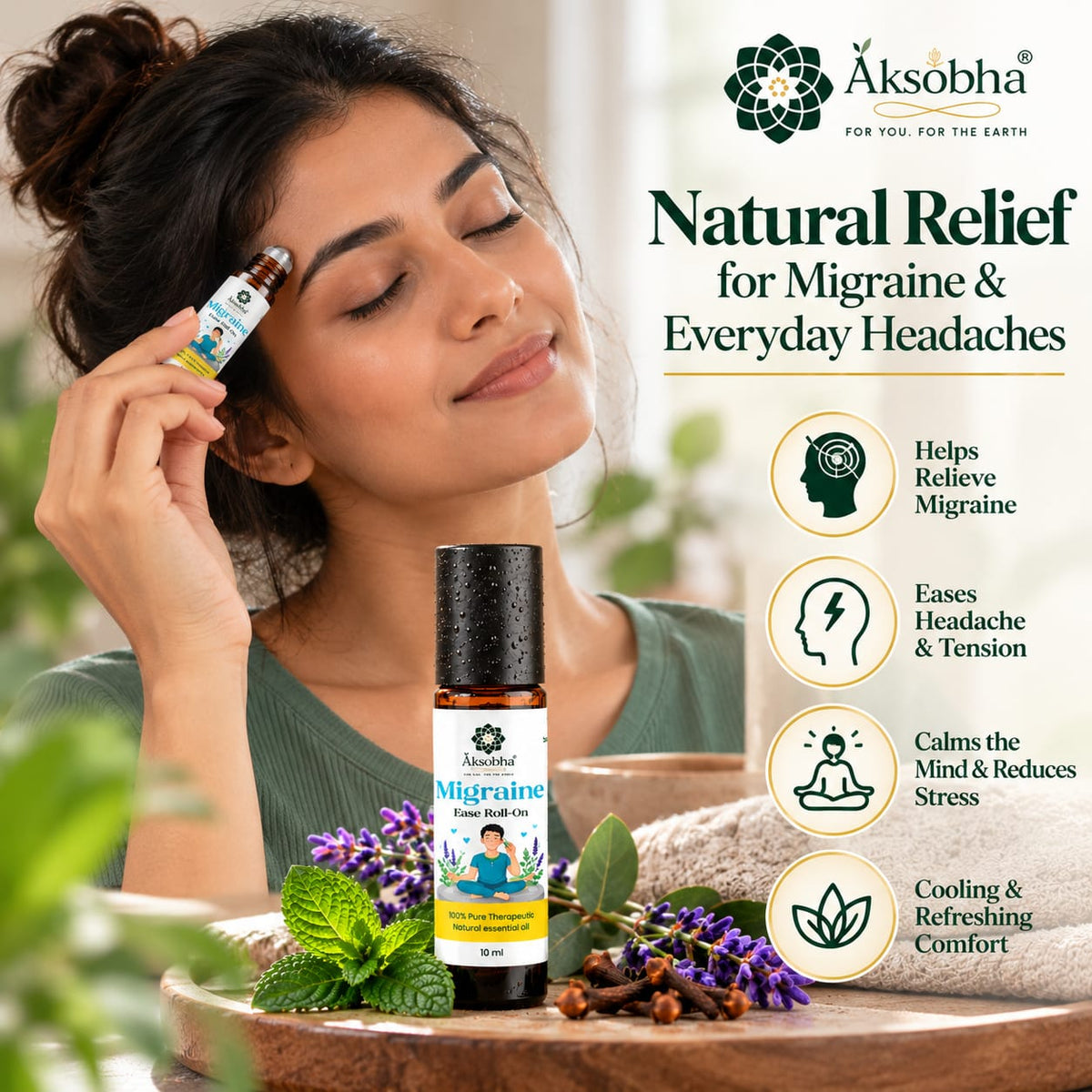 Migraine ease Roll-On