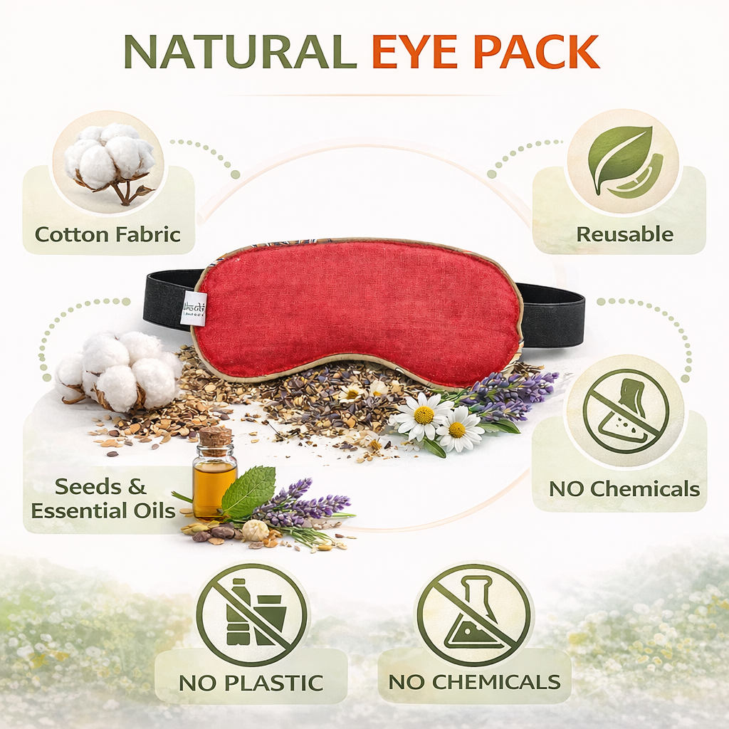 Eye Stress and Pain Relief Herbal Microwavable Heating Pad