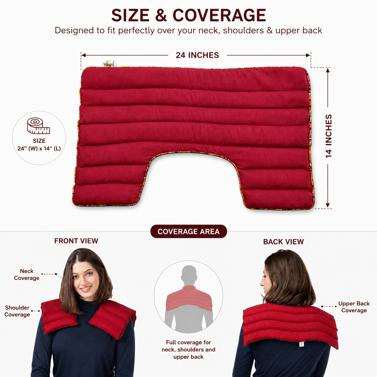 Shoulder/Neck Pain Relief Herbal Microwavable Heating Pad