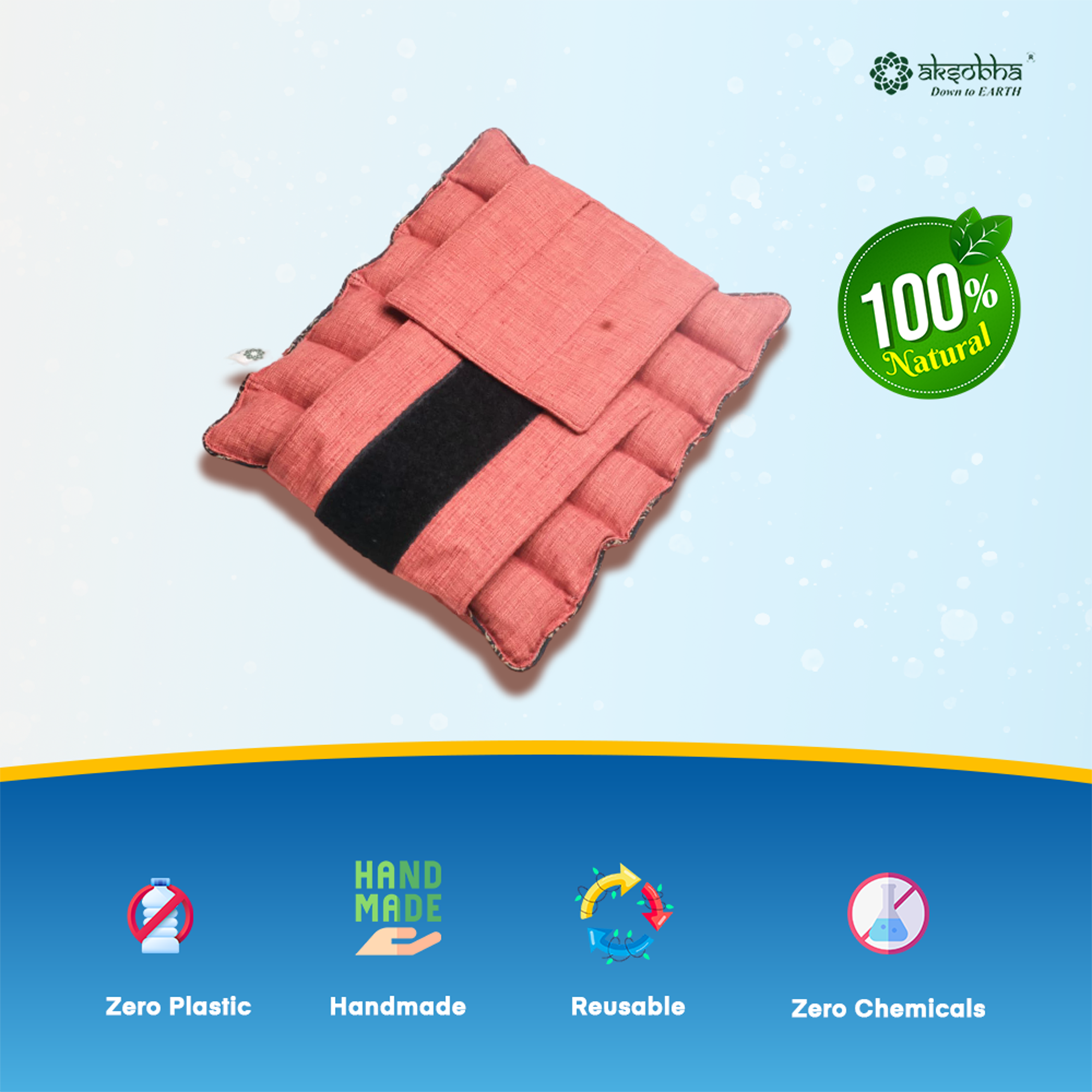 Herbal Microwavable Heating Pad for Knee Pain Relief | Hot & Cold Therapy for Soothing Comfort