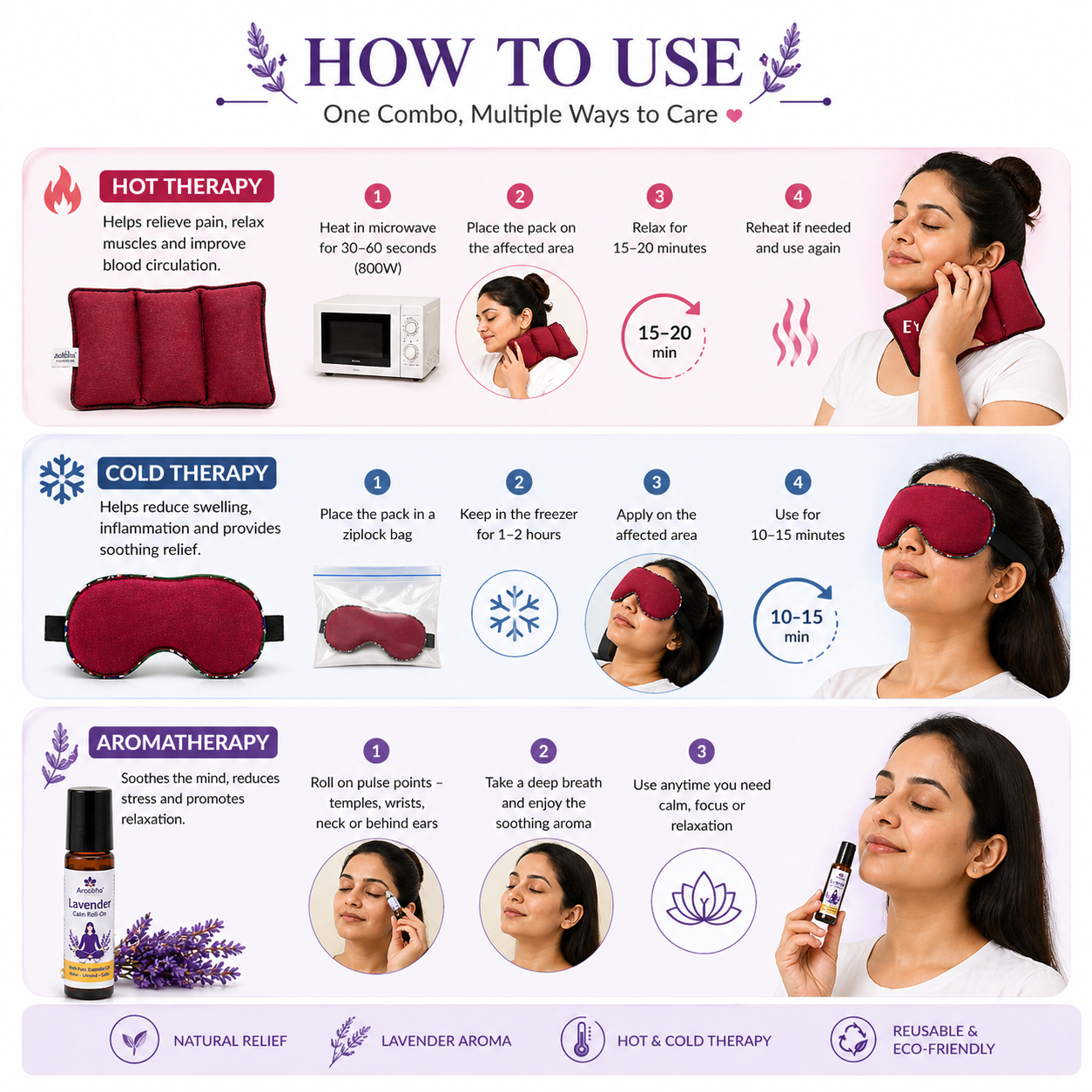 Self Care Gift Box for Women | Herbal Relaxation Kit for Stress Relief & Pain Relief