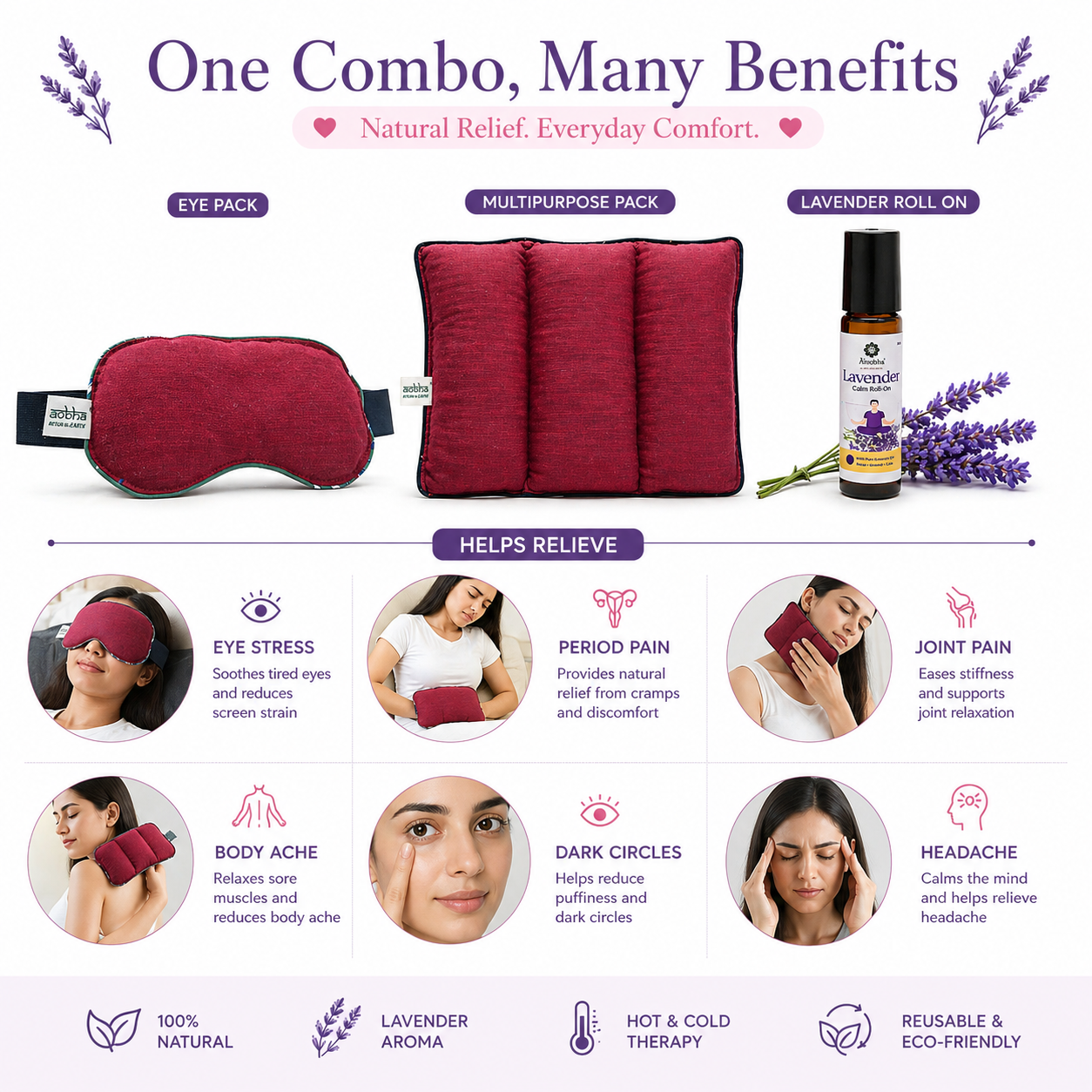 Self Care Gift Box for Women | Herbal Relaxation Kit for Stress Relief & Pain Relief
