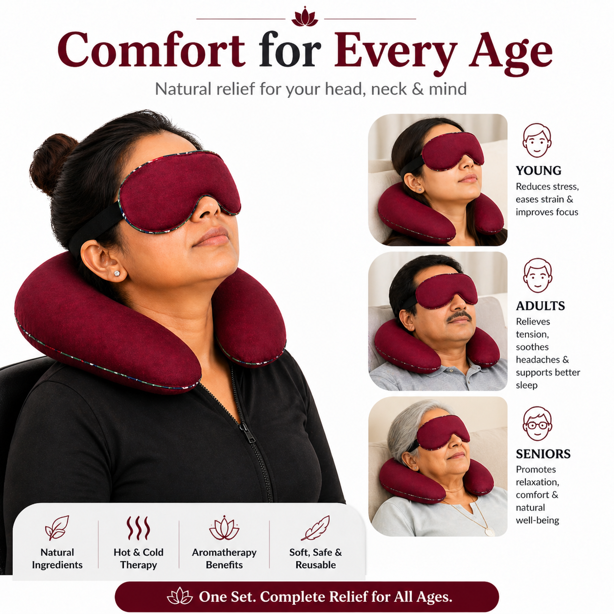 Migraine Relief Kit – Natural Headache and Stress Relief Solution