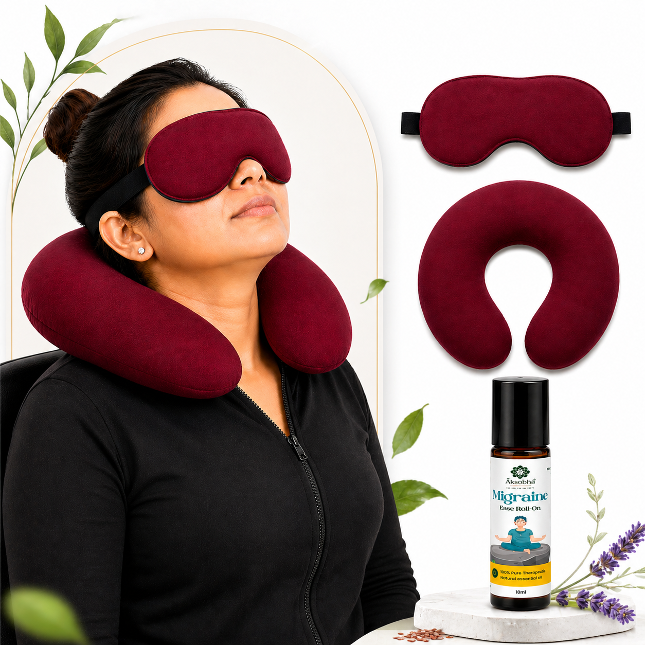 Migraine Relief Kit – Natural Headache and Stress Relief Solution