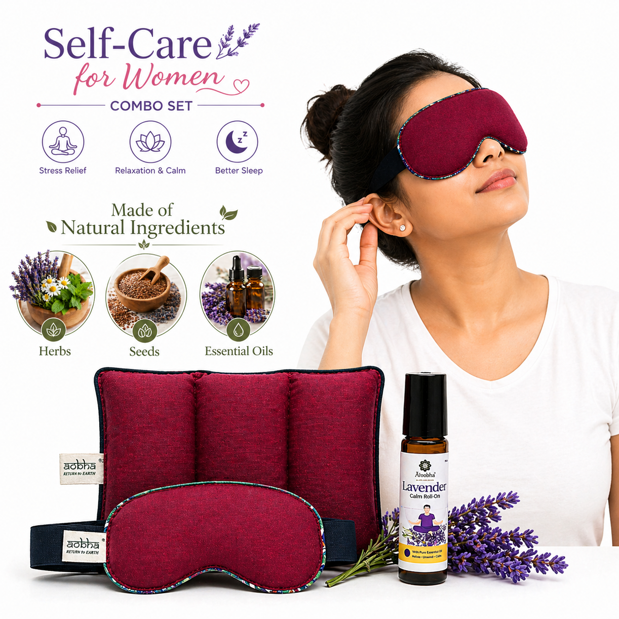 Self Care Gift Box for Women | Herbal Relaxation Kit for Stress Relief & Pain Relief