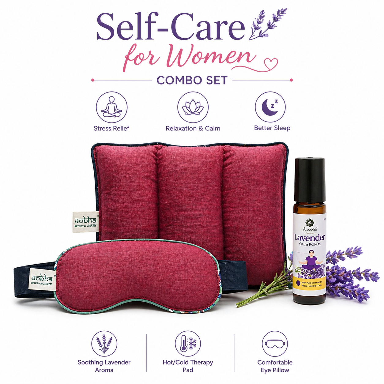 Self Care Gift Box for Women | Herbal Relaxation Kit for Stress Relief & Pain Relief